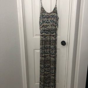 Multi color Tribal Maxi Dress